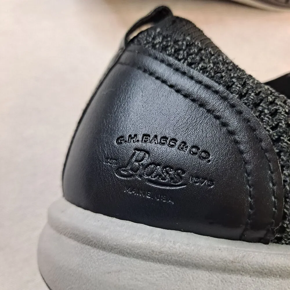 G.H. Bass & Co. Connor KT Oxford Mens Gray Black Casual Knit Shoes Size 9.5